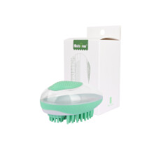 (StyleC) Cepillo de baño para mascotas, suministros para baño, masaje, lata, cepillo de gel de baño de silicona