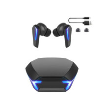 (Schwarz) Kabellose Ohrhörer, Bluetooth-kompatibles Sport-Gaming-Mikrofon, verlustfreies Headset