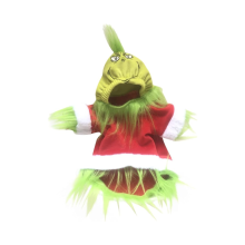 (XL) Il Grinch Costume da Cane per Natale Cappotto Invernale Caldo e Comodo con Cappuccio Regalo