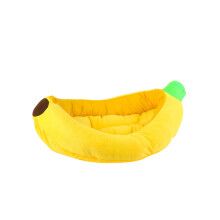 (M) Lemmikkieläintarvikkeet Sarjakuva Banaani Creative Nest Kulumista Kestävä Pehmeä Mukava Lämmin