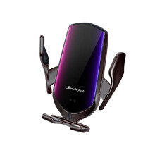 (GunColor) 10w Fast Charging Car Phone Holder Magnetic Charging Supported Typec Interface