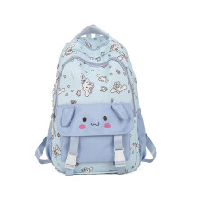 Mochila unisex versátil con diseño de perro canela verde (azul), para la escuela y viajes, espaciosa y ligera.