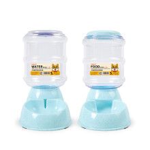Comedero y bebedero automático para gatos (azul) de 38 l.