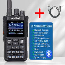 (Bluetooth-Version)Radtel RT-900 8W Multiband-Walkie-Talkie 256 CH Air Band Zwei-Wege-Radiosender Luftfahrt