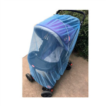(Blau) Kinderwagen-Moskitonetz, Kinderwagen-Wagen, Insektenschutz, Netz, sicher, für Kleinkinder, Schutz,