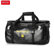 (Schwarz -40L)Motowolf Motorradtasche Wasserdichter Heckrucksack Motocross-Gepäcktasche Touring Biker