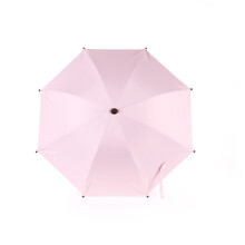 (ys pink) Faltender Regenschirm für Kinderwagen, UV-Sonnenschutz, Regenschutz, Sonnenschirm, 360 Grad