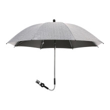 (Grau75x80cm) Verstellbarer Kinderwagen-Regenschirm, Kinderwagen-Sonnenschirm, Sonnenschutz, Schwarz