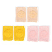 (Gelb-Rosa-Khaki) Baby-Knieschoner für Kinder, rutschfest, Krabbelkissen, Säuglinge, Kleinkinder, Schutz,