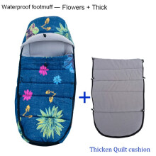 (Wasserdichte Blumen X)Universal Baby Strolle Accessories Fußsack Warme Sleepsäcke Kinderwagen Wasserdichte