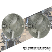 (2 Stück Rauchglas) 2 Stück/4 Stück Motorrad-Blinker-Licht-Objektivabdeckung für Harley Touring 1986–2014