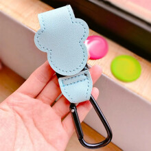 (Mint)Neue Cartoon PU Leder Baby Tasche Kinderwagen Haken Drehbare Warenkorb Organizer Kinderwagen Haken