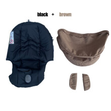 (Mix 4) COLU KID Kinderwagen-Zubehör, Sitzkissen-Wechselsets, Regenschutz, Sonnenschutz, Insektennetz,