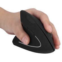 Kabellose Linkshänder-Maus, ergonomisch, kabellos, vertikal, 800 1200 1600 DPI, 6 Tasten, optische Maus