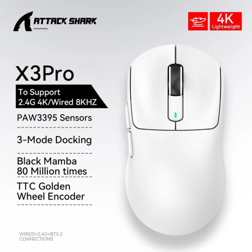 (x3 Schwarz)Attack Shark X3 1