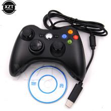 (Schwarz) Neuestes Game Pad USB Wired Joypad Gamepad Controller für Microsoft Game System PC für Windows