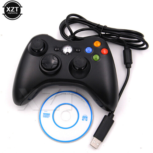 (Schwarz) Neuestes Game Pad USB Wired Joypad Gamepad Controller für Microsoft Game System PC für Windows