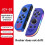(Durchscheinendes Schwarz) Alle Nintendo Switch-Spielekonsolen, JoyCon Wireless Bluetooth 5.2 Gamepad 2