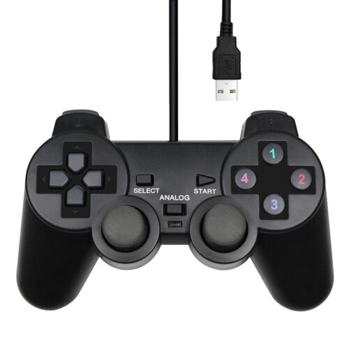 (2 Stück) Wired USB PC Game Controller Gamepad für WinXP/Win7/8/10 Joypad für PC Windows Computer Laptop 1