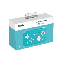 Blaues Set: 8BitDo Lite Wireless Bluetooth Gamepad für Nintendo Switch Lite – lagfrei, USB-C, geteiltes DPAD, Turbo-Funktion & Firmware-Update