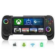 (MC100) DinoFire Handy-Gamepad-Joystick für iPhone, Android-Steuerung, Bluetooth-Controller, Auslöser