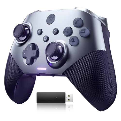 (X10 Lila)EasySMX X10 Hall-Effekt-Controller (keine Drift, keine Totzone), kabelloser Bluetooth-Controller