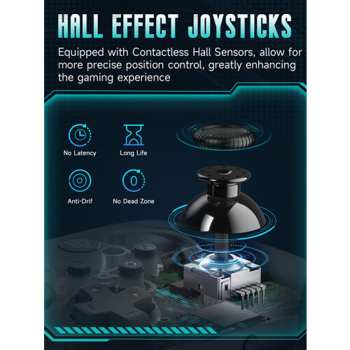 (X10 Lila)EasySMX X10 Hall-Effekt-Controller (keine Drift, keine Totzone), kabelloser Bluetooth-Controller 2