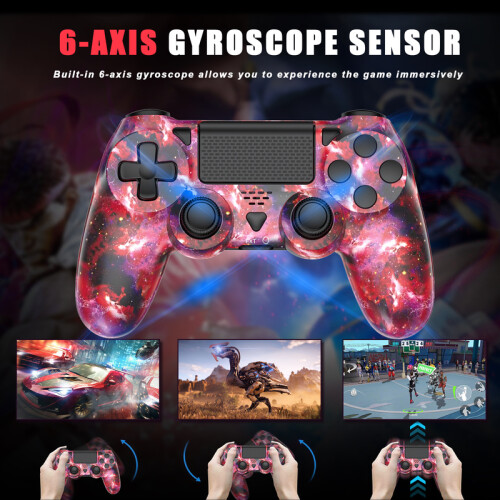 (Y)Für Bluetooth Game Controller für PS4/Slim/Pro Wireless Gamepad Für Windows PC Dual Vibration Joystick 2