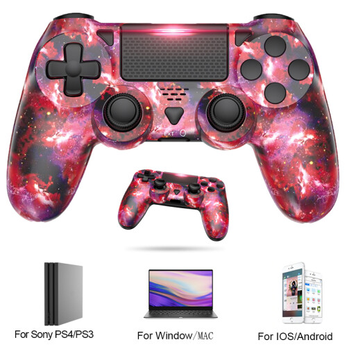 (Y)Für Bluetooth Game Controller für PS4/Slim/Pro Wireless Gamepad Für Windows PC Dual Vibration Joystick 1