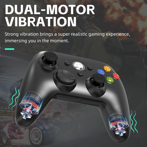 (XBOX 360 Wireless) Kabelloser/kabelgebundener Controller für Xbox 360 Gamecontroller mit Dual-Vibration 2