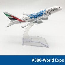 (A380 Wereld Expo) 6Inch 15 Cm A380 A350 A330 A320 Concorde Diecast Vlucht Model Voor Gift Collection