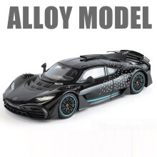 (Zwart) 1:18 Benz AMG ONE Legering Sportwagen Gegoten Model Speelgoed Deuren Opening met Geluid Licht