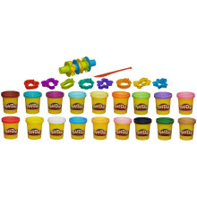 Play-doh Super Color Kit, 18 hauskaa väriä, 16 työkalua ja lisävarustetta
