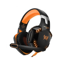 (Oranssi) 35 mm pelikuulokkeet Mic Led kuulokkeet PC kannettavalle Ps4 Slim Pro Xbox One S X