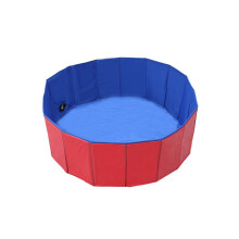 Piscina plegable supergrande para mascotas, para exteriores, para perros y niños (roja, 80 30 cm/31,49 x 11,81