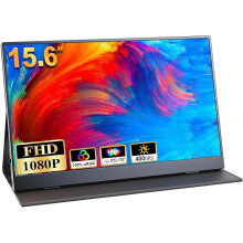 Portable Monitor 15.6'', 1080P FHD Plug&Play Travel Laptop Monitor