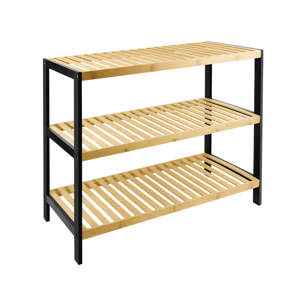 3 Tier Natural Bamboo Wooden Shoe Rack Bench Organiser Storage Shelf is easy to assemble-image-OPC-PGTQKMS-NEW
