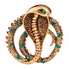 (Gold) Retro-Geschenk für Männer, modisches Metall-Schlangen-Corsage-Zubehör, Broschennadeln, Schmuck