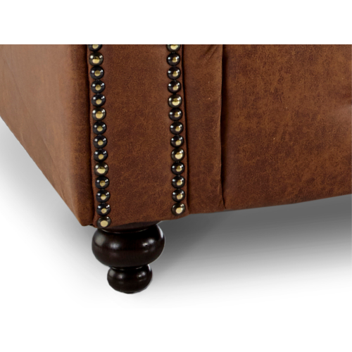Furniture 786 (Brown) Oakland Suede Leather 2c2 Corner Sofa 2