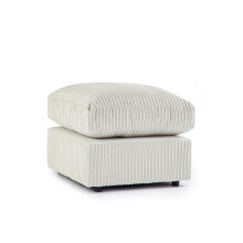 (Mink) Milo Jumbo Cord Fabric Footstool