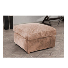 (Coffee) Milo Jumbo Cord Fabric Footstool