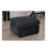 Snugg Furniture (Black) Milo Jumbo Cord Fabric Footstool 1