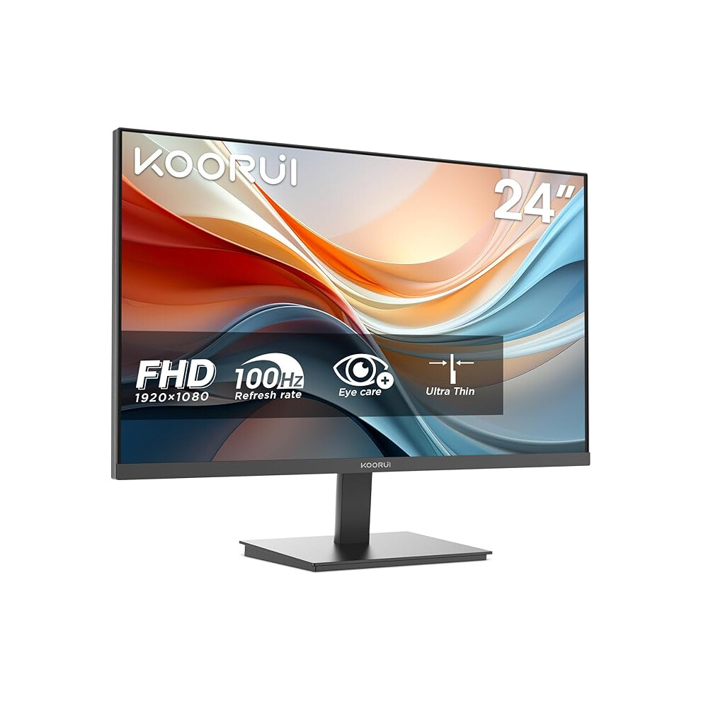 Koorui E2412f 24 Inch Fhd Monitor, Gaming 100Hz, Va Computer Monitors, 1080P Pc Screen 1234598762371
