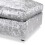 Snugg Furniture (Silver) Aurora Crushed Velvet Footstool 3