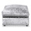Snugg Furniture (Silver) Aurora Crushed Velvet Footstool 1