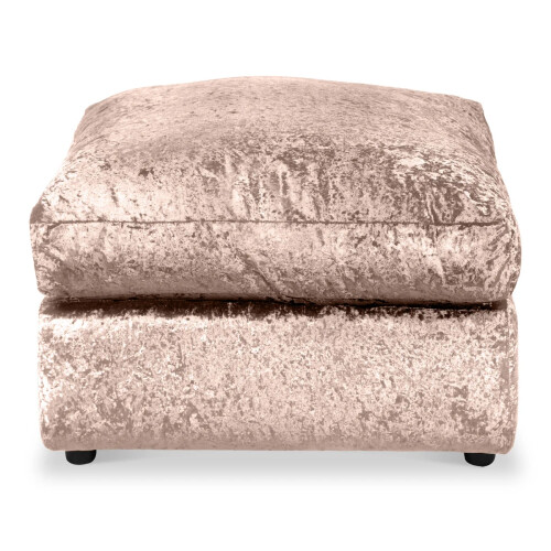 Snugg Furniture (Champagne) Aurora Crushed Velvet Footstool