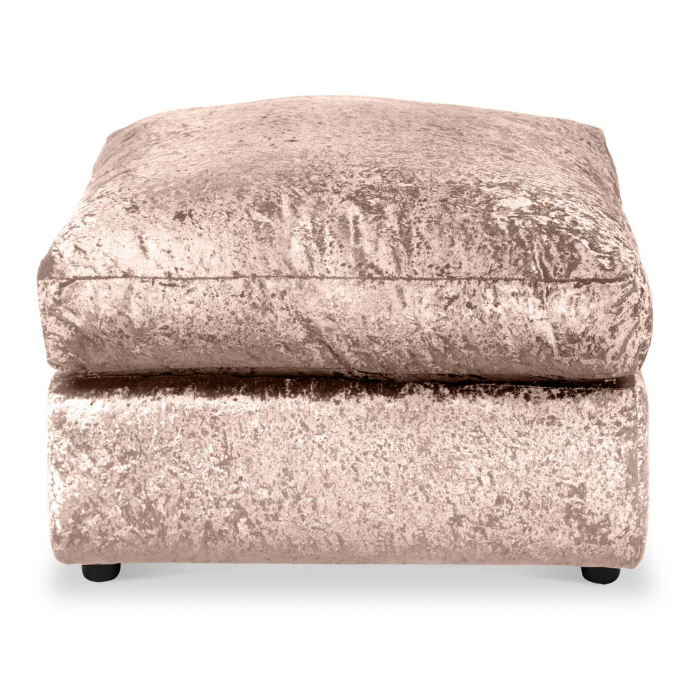 (Champagne) Aurora Crushed Velvet Footstool-image-OPC-PGTSJN8-NEW