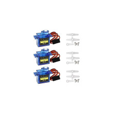 Servo SG90 Servomotor Metallgetriebemotor-Kit für ALLE Arten von RC-Spielzeugen, einschließlich Flugzeug, Roboterarm,
