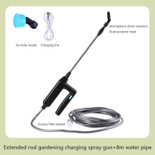 (8m 800mA) Elektrischer Gartensprüher, wiederaufladbarer Akku, automatischer elektrischer Heimpflanzen-Pestizid-Bewässerungssprüher,