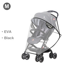 (EVA-no open-M)EVA Kinderwagen-Zubehör, wasserdichter Regenschutz, transparenter Wind- und Staubschutz,